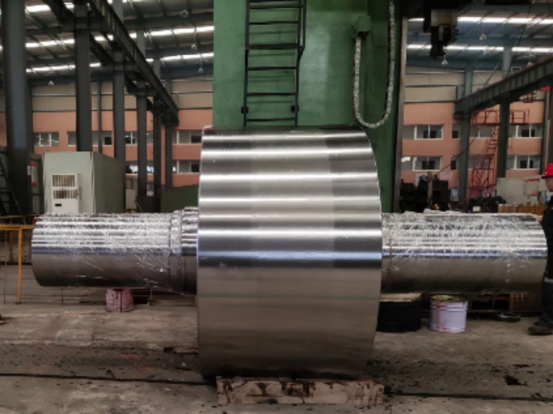 Manufacture of a new rotary-kiln support roller