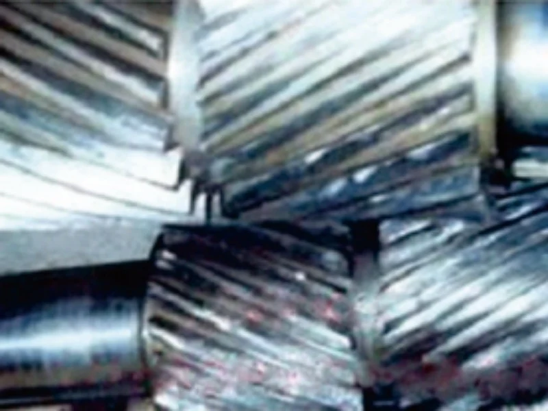 Repair of hardened herringbone gears at Wuhan Iron and Steel's cold rolling plant